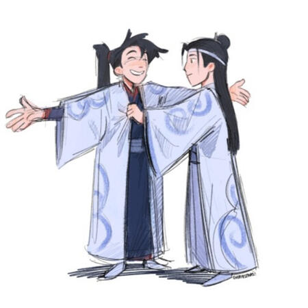 Another Baby WangXian illustration by Alyona